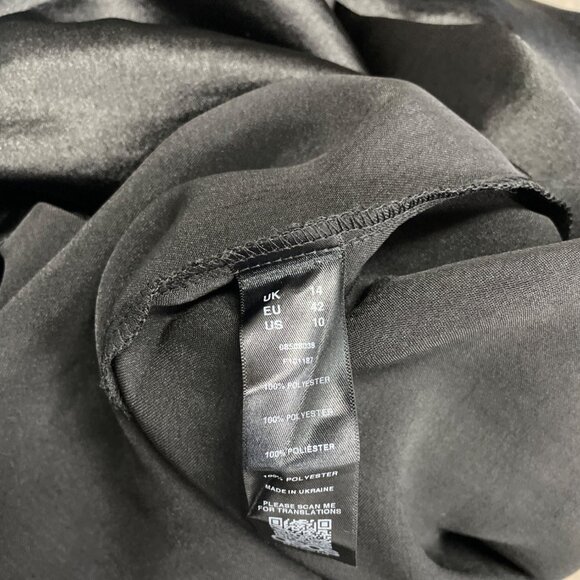 Asos Womens Black Polyester Strappy Backless Midi Dress Size 10 - Picture 5 of 6